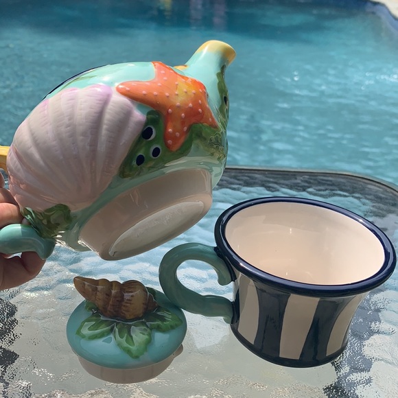 New Blue Sky Starfish Tea for One - Picture 8 of 9